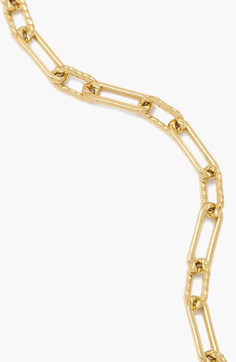 YOJ Molten Link Chain Necklace In Gold, Alternate, color, Gold
