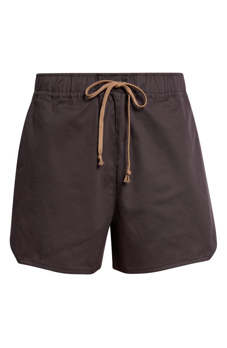 JKEEFER Rollins Stretch Cotton Gabardine Running Shorts, Main, color, Black