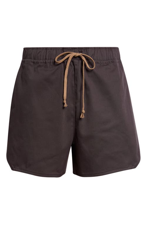 Jkeefer Rollins Stretch Cotton Gabardine Running Shorts In Black