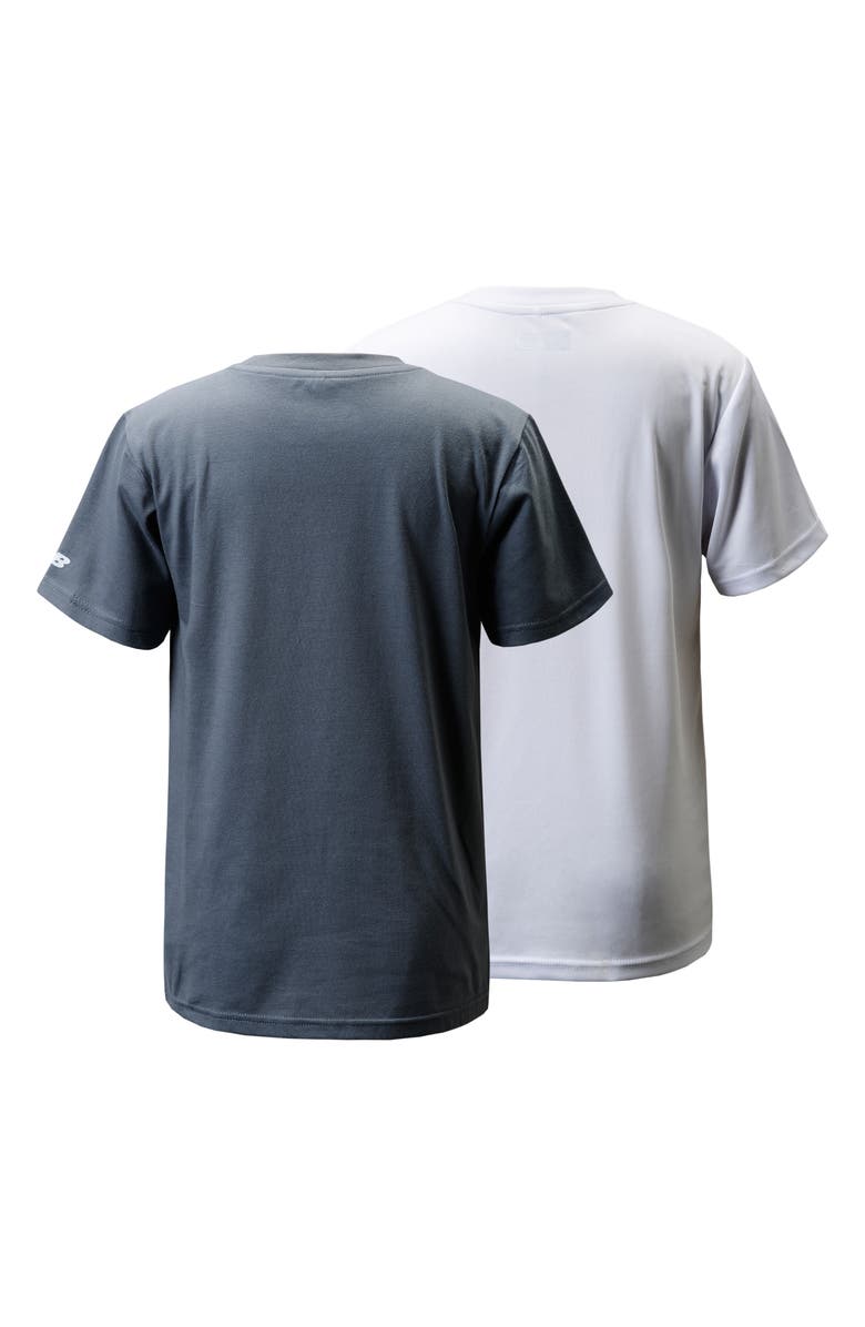 New Balance Kids' 2-Pack Logo Graphic & Performance Graphic T-Shirts, Alternate, color, 