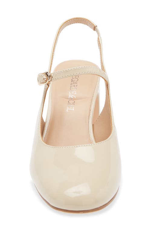 Regarde Le Ciel Edda Slingback Mary Jane Pump In Twinkle Crema