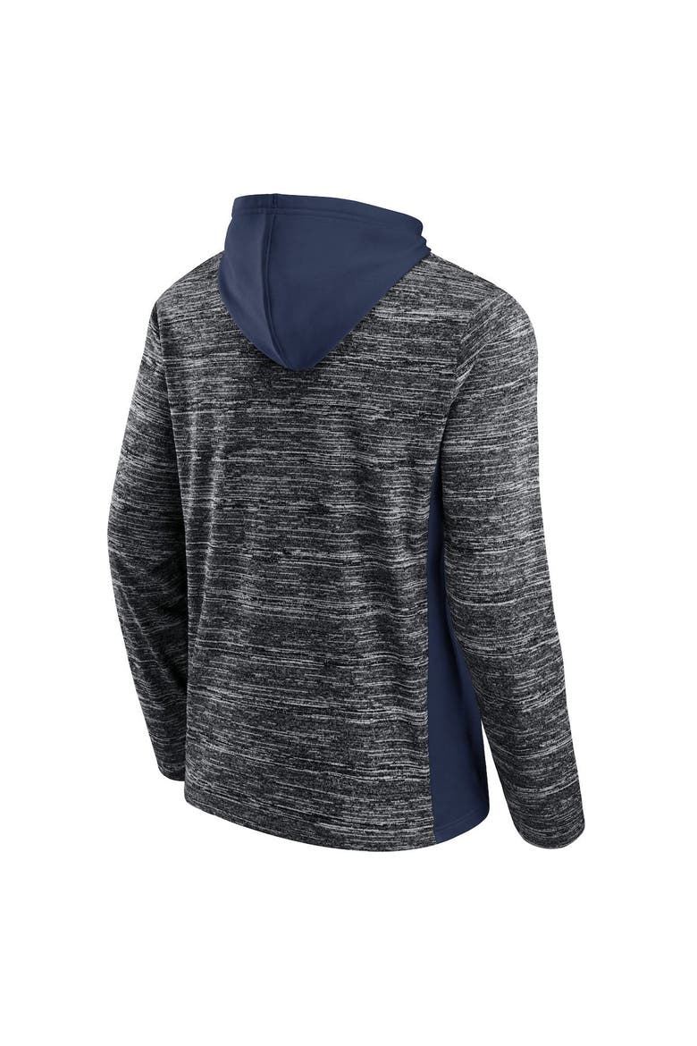 Men's Fanatics Branded Charcoal/Deep Sea Blue Seattle Kraken Instant Replay Space-Dye Pullover Hoodie, Alternate, color, Charcoal