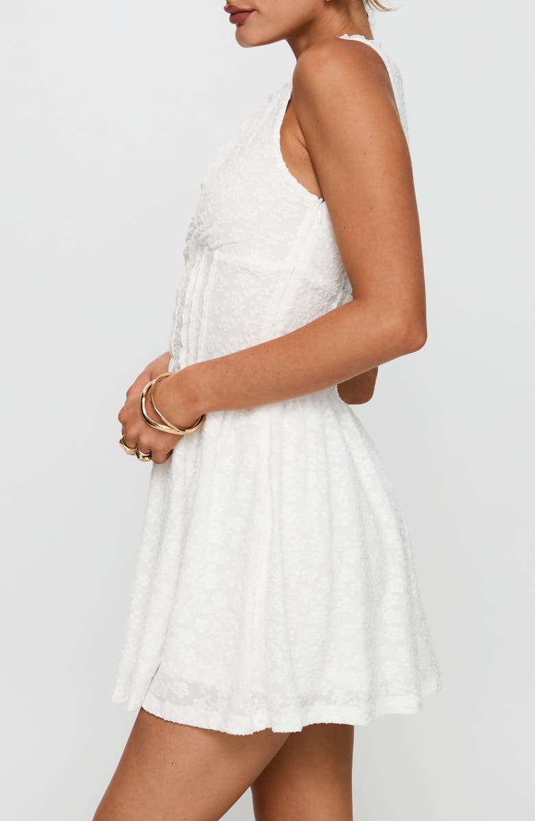 Princess Polly Loveluck Lace Sleeveless Minidress, Alternate, color, White