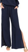Everyday Ritual Riley Gauze Split Hem Pants