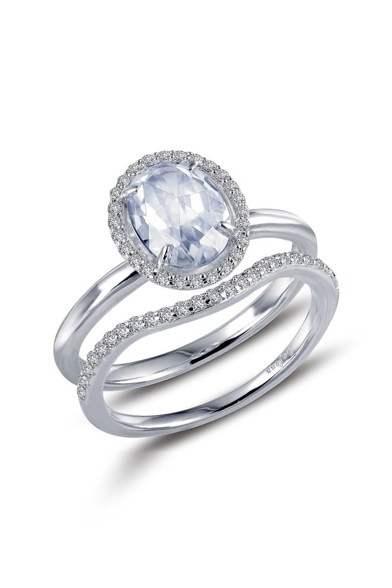 Rose Cut Simulated Diamond Ring, Main, color, SILVER