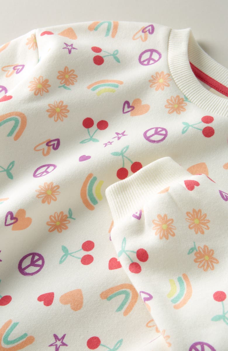 Tucker + Tate Kids' Cozy Sweatshirt, Alternate, color, Ivory Egret Painted Doodle