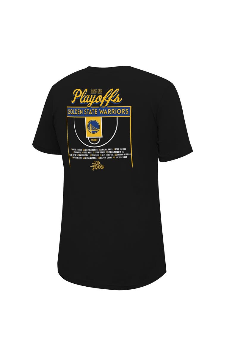 Stadium Essentials Unisex Stadium Essentials Black Golden State Warriors 2023 NBA Playoffs Roster T-Shirt, Alternate, color, Black