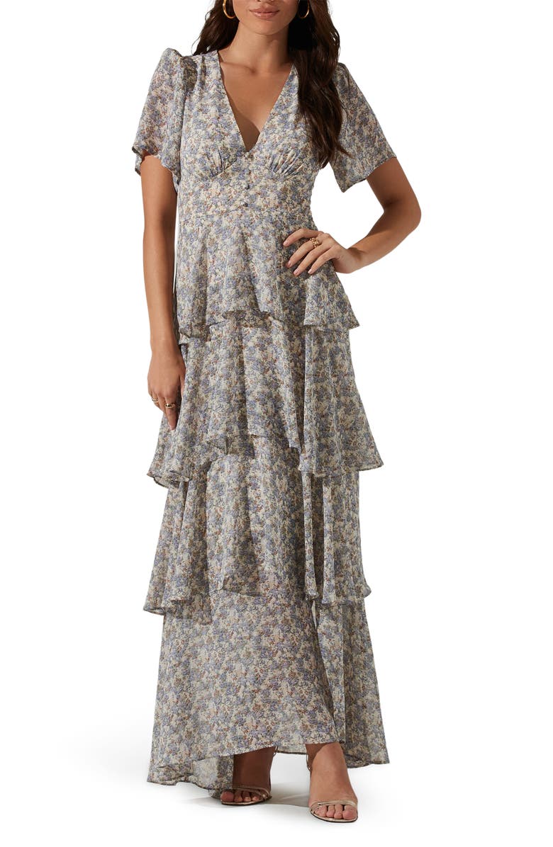 ASTR the Label Tayla Tiered Dress, Main, color, 