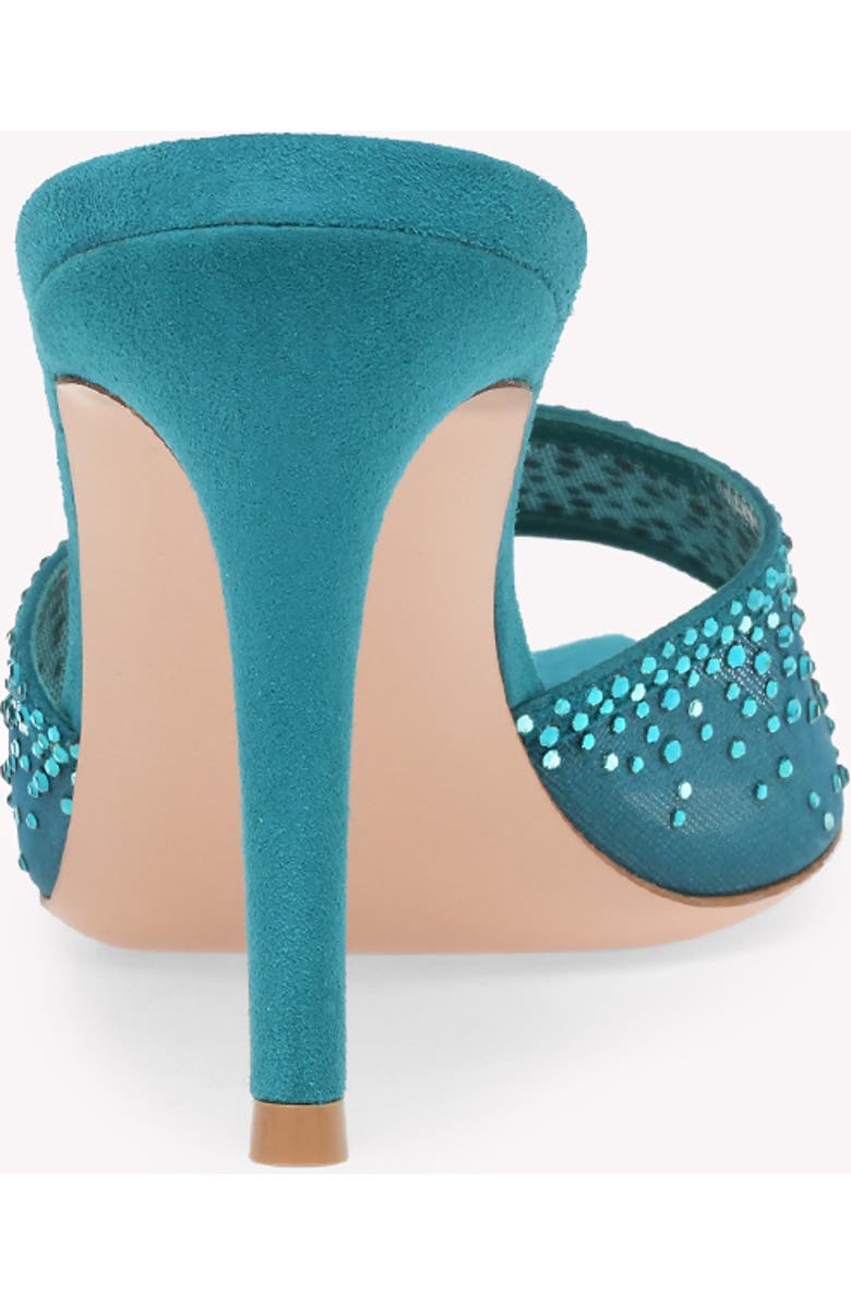 Gianvito Rossi Rania Mule 85, Alternate, color, Blue Fabric And Suede