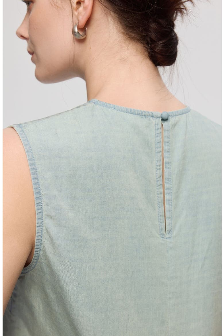 Amaia Shell Top, Alternate, color, Chambray Blue
