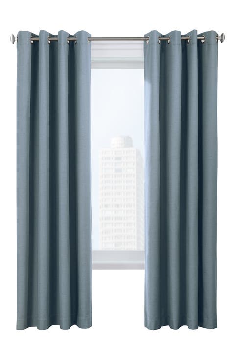 Set of 2 Noise Reducing Indoor Curtain Panels