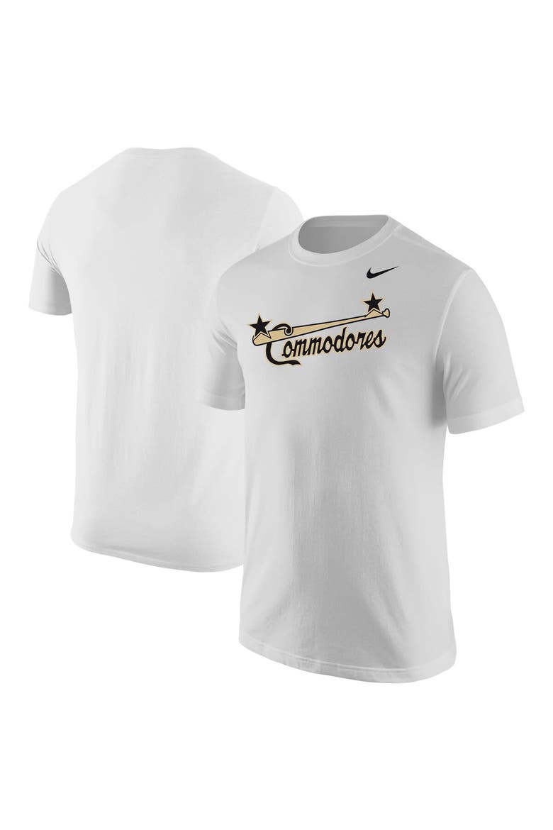 Men's Nike White Vanderbilt Commodores Baseball Vault T-Shirt, Alternate, color, White