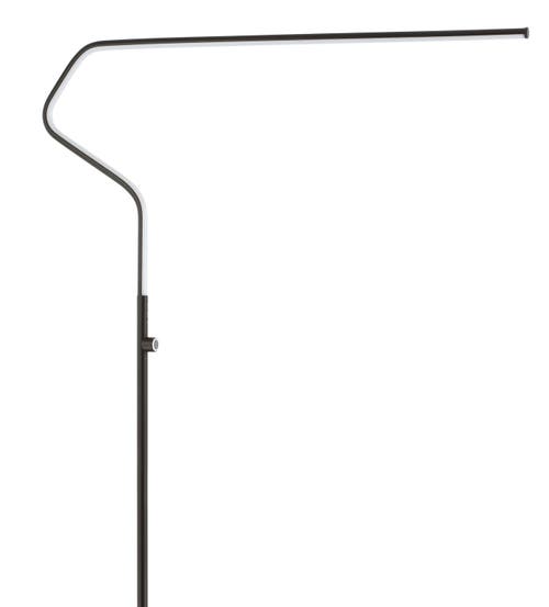 Jonathan Y Julian 65.25" Integrated Led Metal Floor Lamp In Black