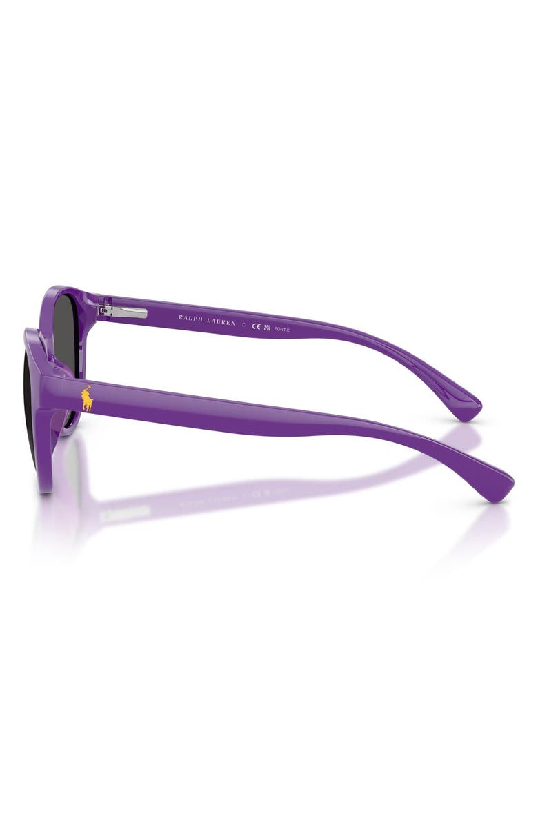 Polo Ralph Lauren Kids' 48mm Phantos Sunglasses, Alternate, color, Shiny Purple / Dark Grey