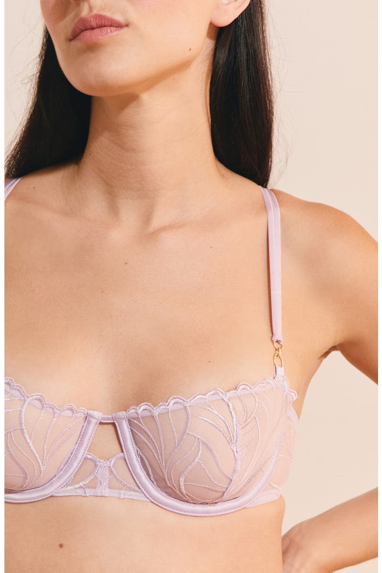 Envolee N°9 Embroidered Underwire Bra, Alternate, color, LILAC