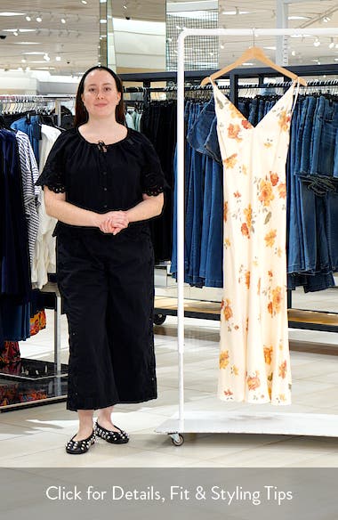 Reformation Anaya Floral Silk Dress (Women) | Nordstromrack