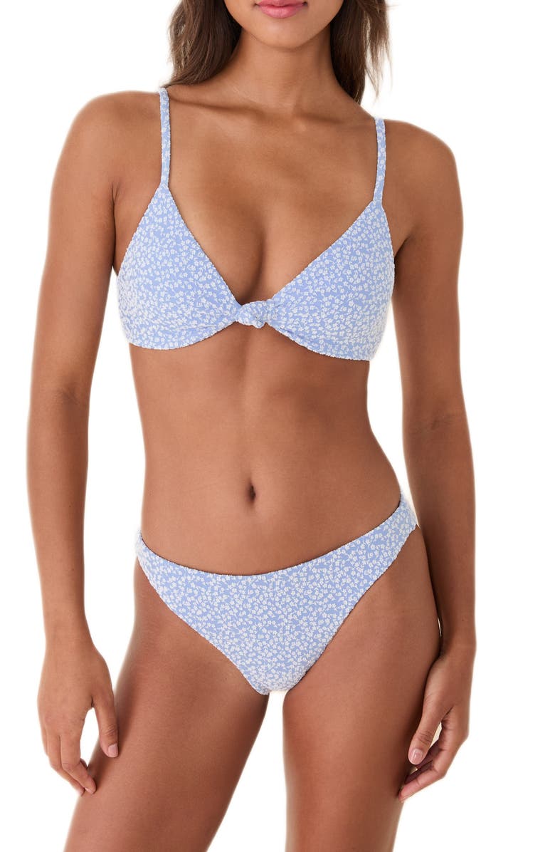 Andie The Santorini Knotted Bikini Top, Alternate, color, Misty