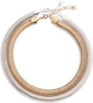 Open Edit Set of 2 Snake Chain Necklaces