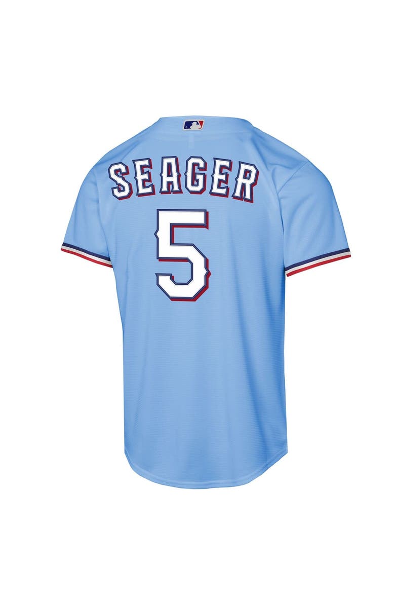 Nike Youth Nike Corey Seager Light Blue Texas Rangers Alternate Replica 2.0 Player Jersey, Alternate, color, 