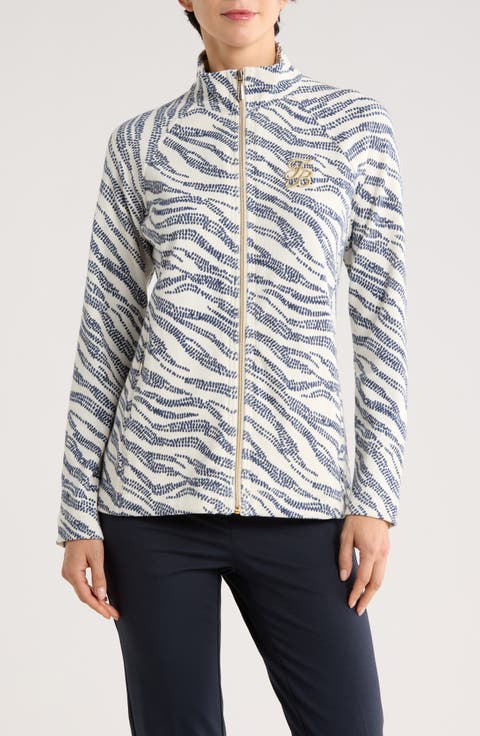 Aruba Zebra Front Zip Sweatshirt