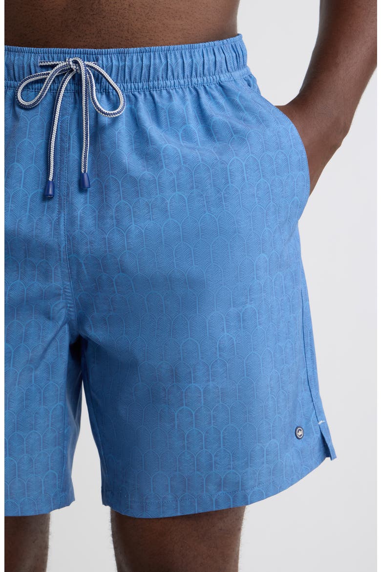 Island Palms Swim Trunks, Alternate, color, BLUE PEARL