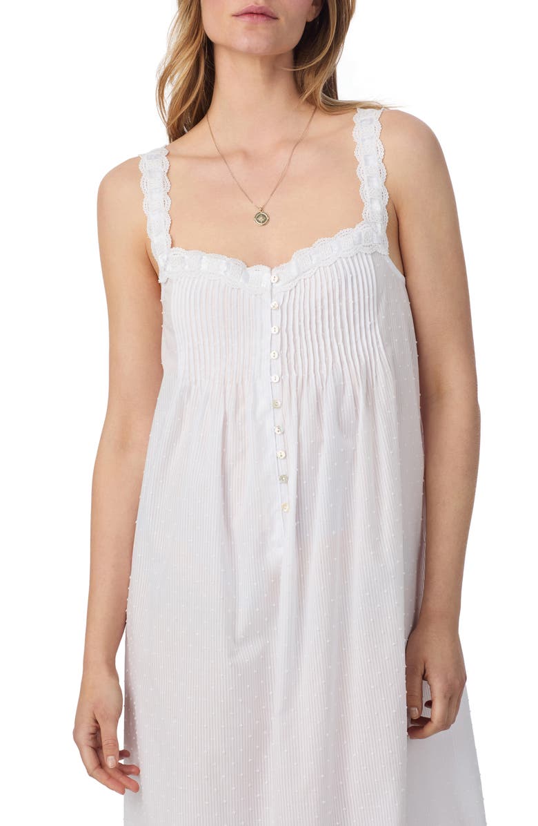 Eileen West Sleeveless Ballet Nightgown, Alternate, color, White