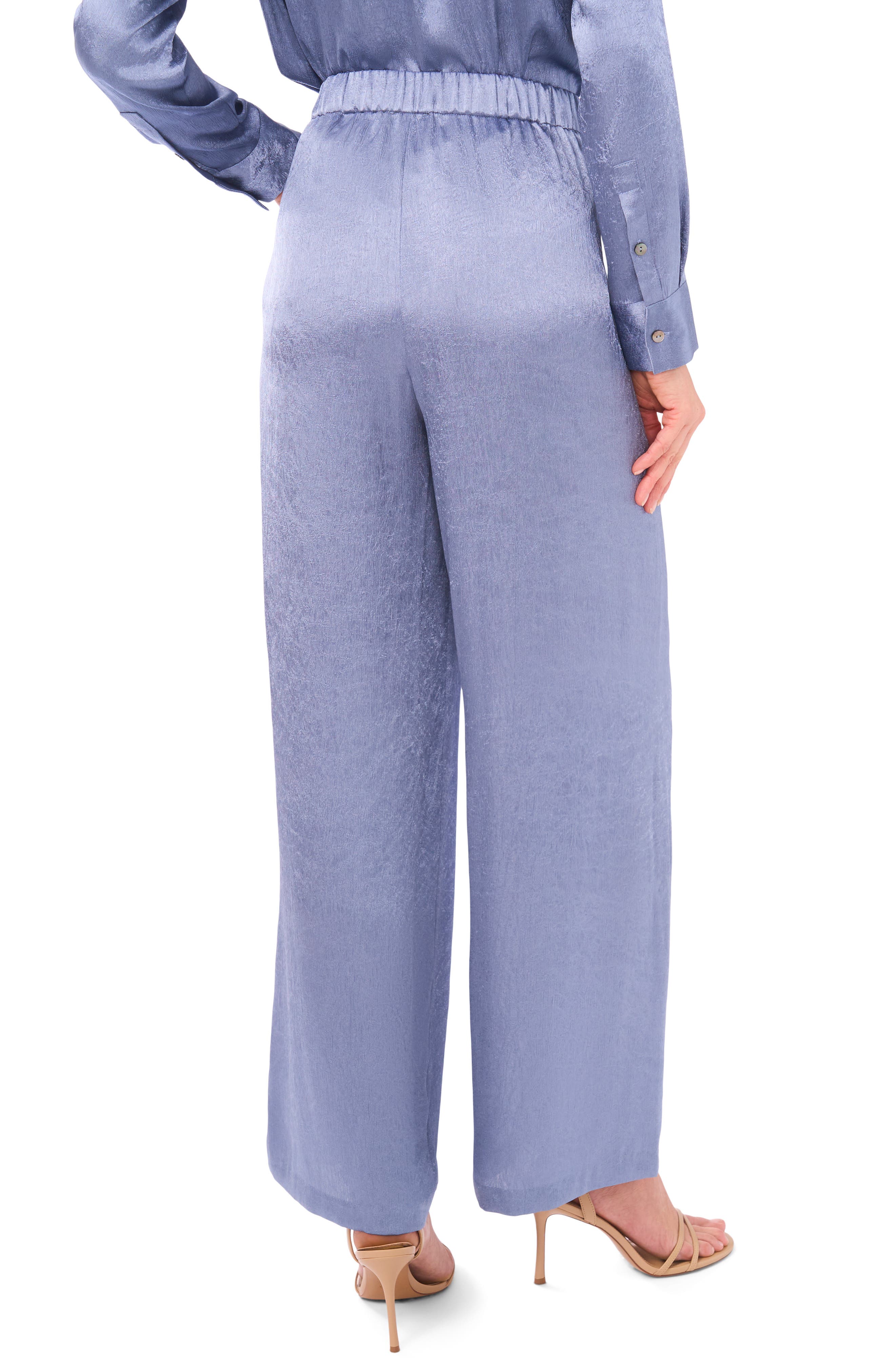Elastic Waist Wide Leg Pants - image 2