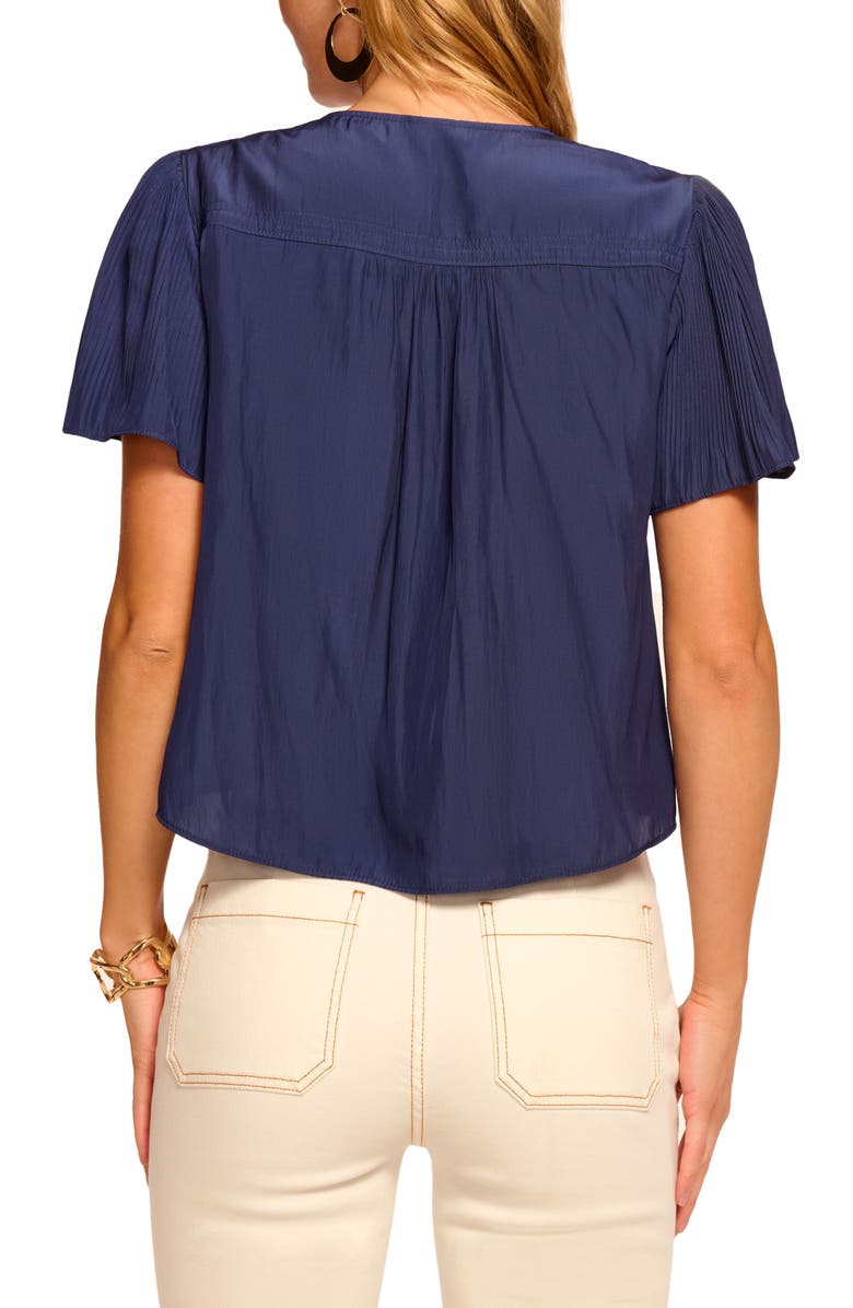 Ramy Brook Selene Tie Front Crop Top, Alternate, color, 