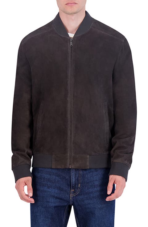 Suede Bomber Jacket