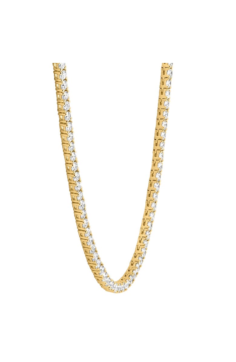 Bliss Diamond 20Ct Round Diamond Tennis Necklace 14k Gold Lab Grown, Alternate, color, 14K Yellow Gold