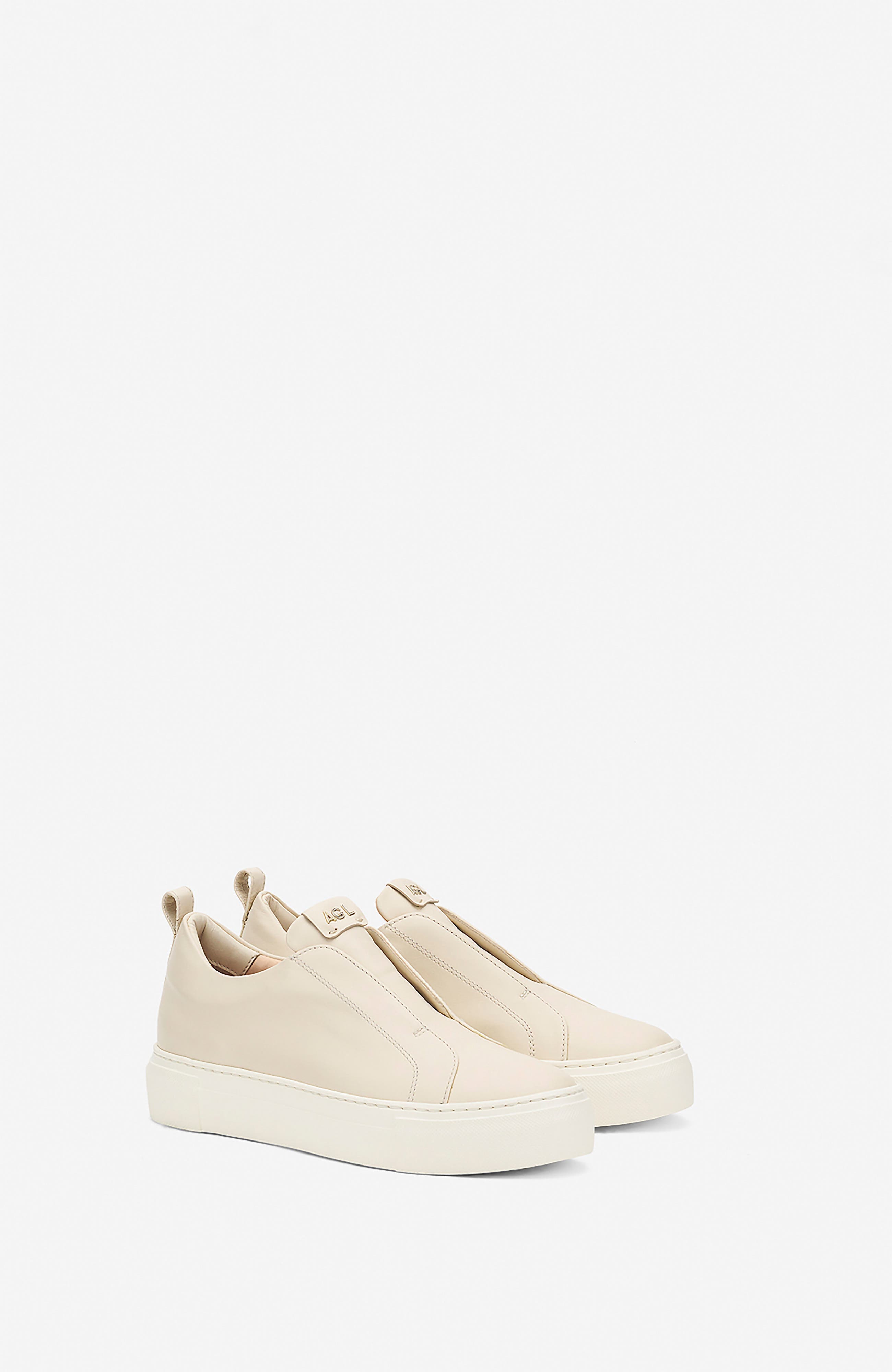AGL Clementina sneaker in water-resistant velour, Alternate, color, Milky