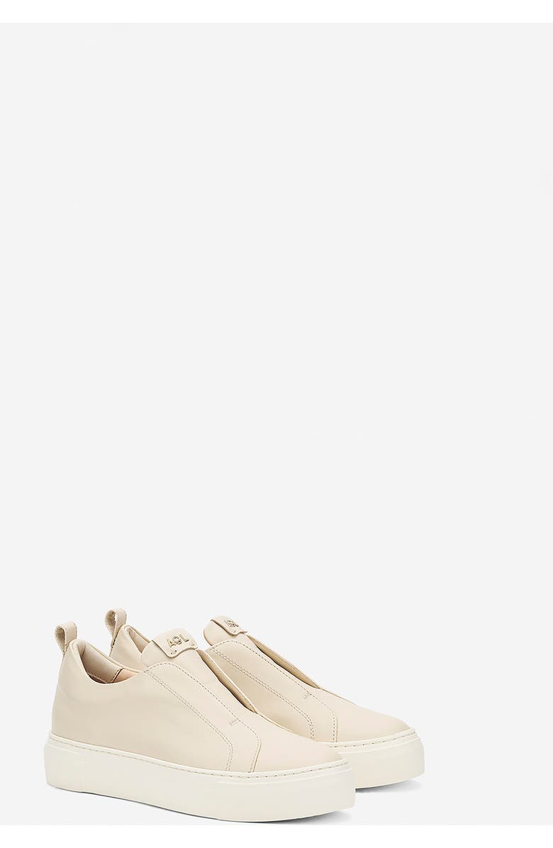 AGL Clementina sneaker in water-resistant velour, Alternate, color, Milky