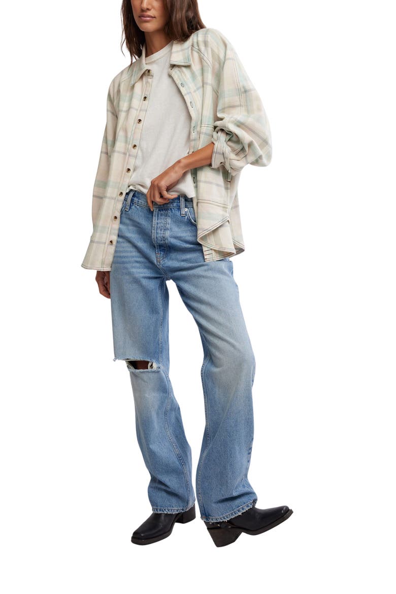 Holly Ripped Bootcut Jeans, Alternate, color, CAMBRIDGE