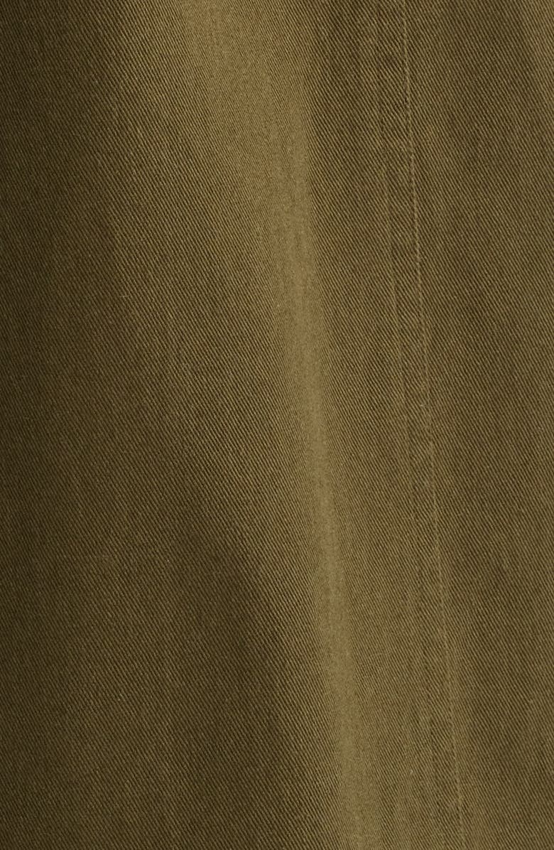 Damson Madder Vika Utility Organic Cotton Midi Skirt, Alternate, color, Olive