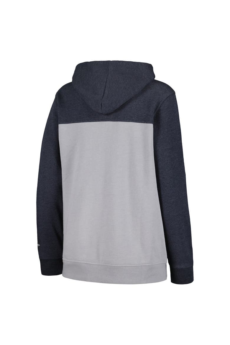 Women's New Era Navy New York Yankees Color Block Full-Zip Hoodie Jacket, Alternate, color, Navy