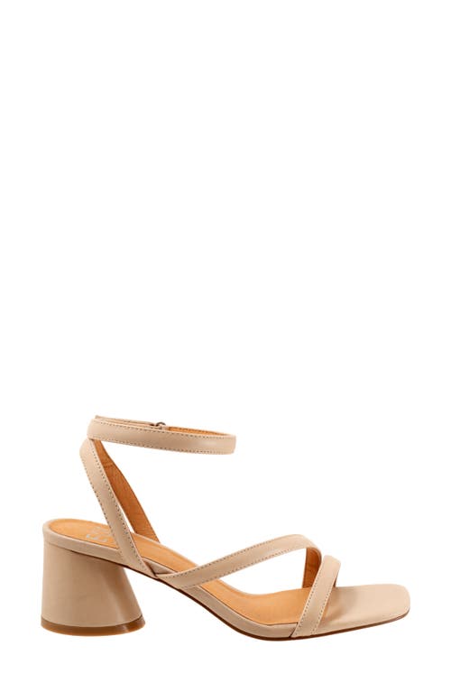 Eos Footwear Petricia Ankle Strap Sandal In Beige