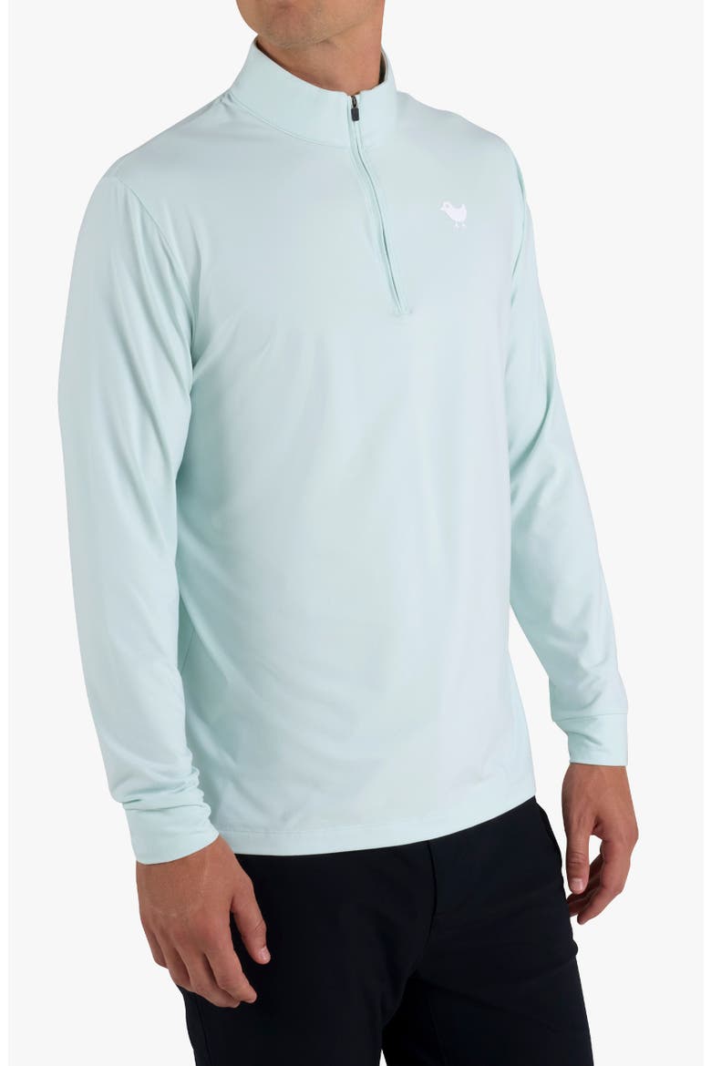 Velocity Performance Quarter Zip Pullover, Alternate, color, PALE BLUE