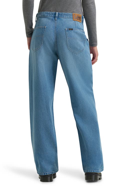 Lee Patch Pocket Slouchy Cotton & Linen Jeans In Blue