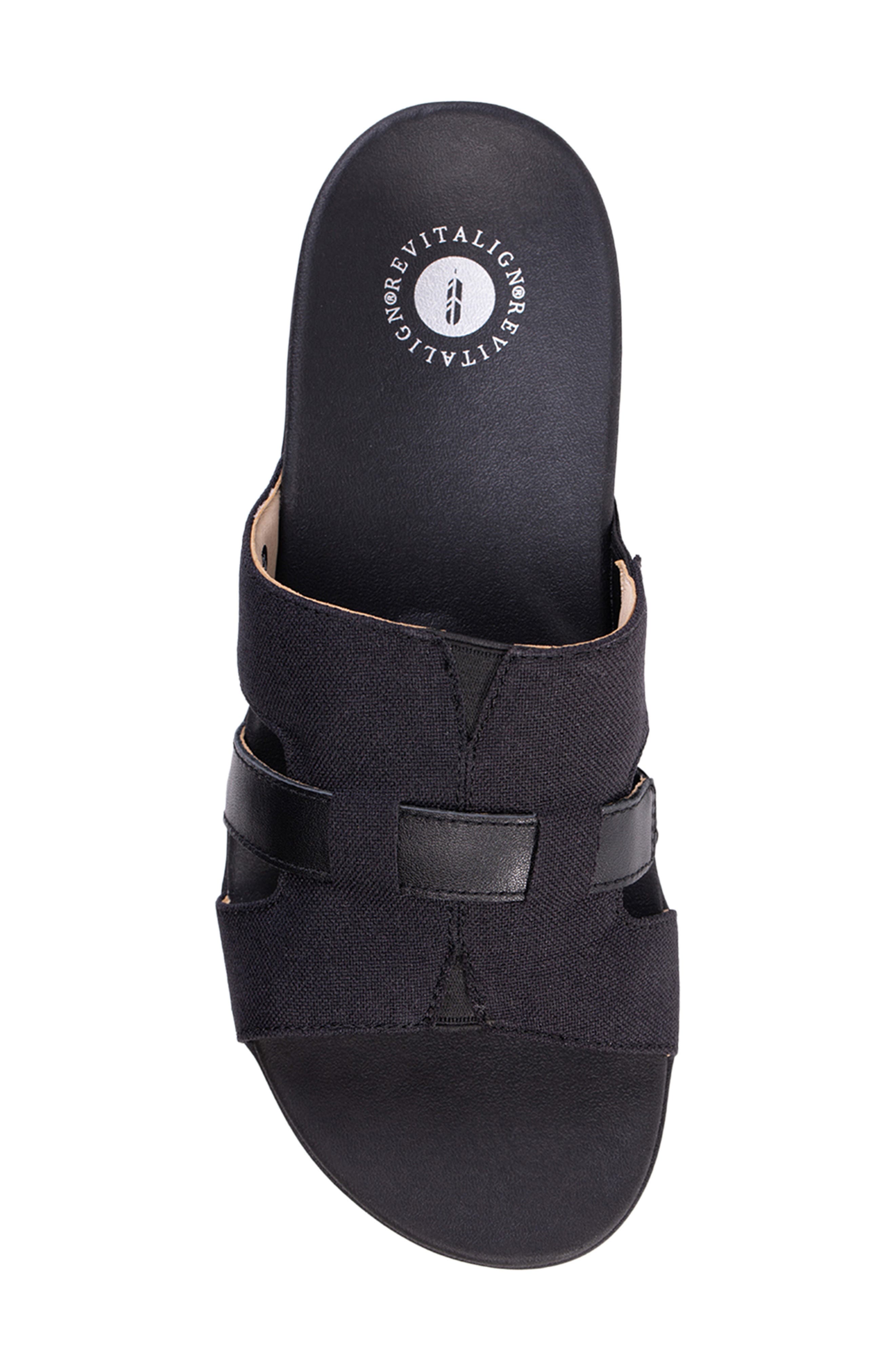 Lisbon Slide Sandal, Alternate, color, BLACK