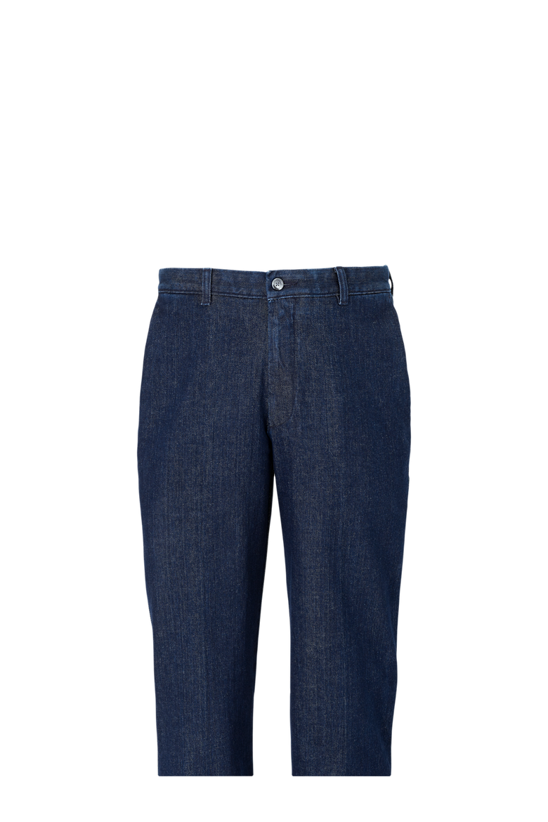 Denim Flat Front Pants, Alternate, color, Dark Blue