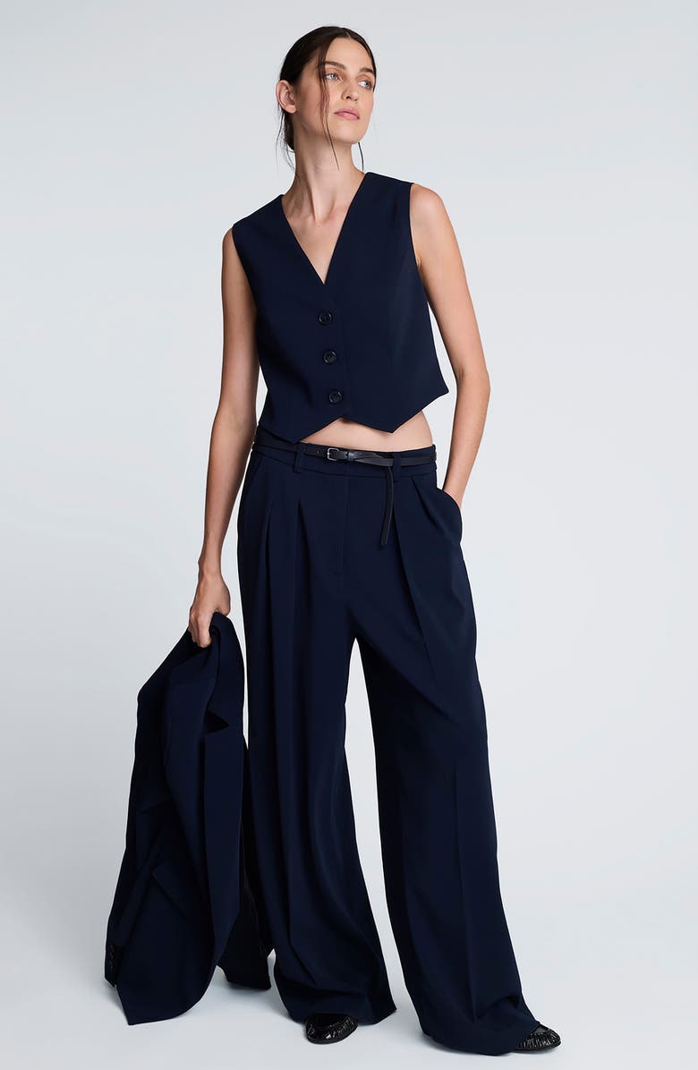 Kenneth Cole Three-Button Vest, Alternate, color, Dark Navy