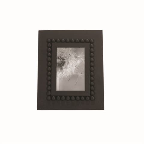 Black 4 x 6 inch Wood Bead Decorative Wood Picture Frame