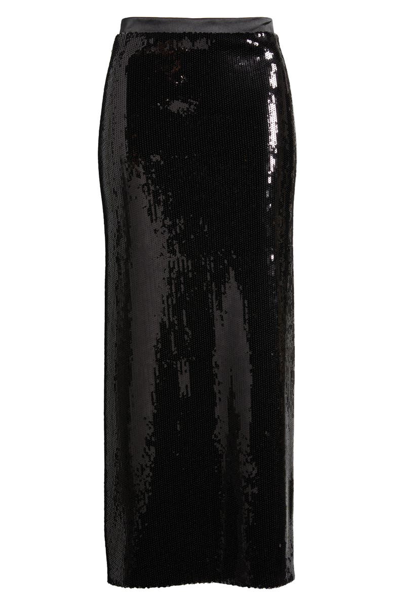 BOSS Eluxia Sequin Midi Skirt, Alternate, color, Blk