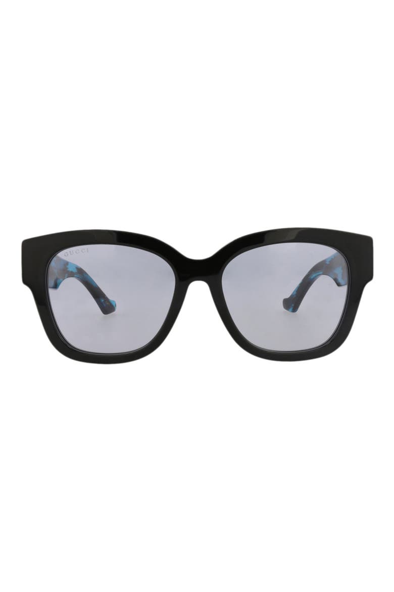 49mm Cat Eye Sunglasses, Main, color, BLACK BLACK VIOLET