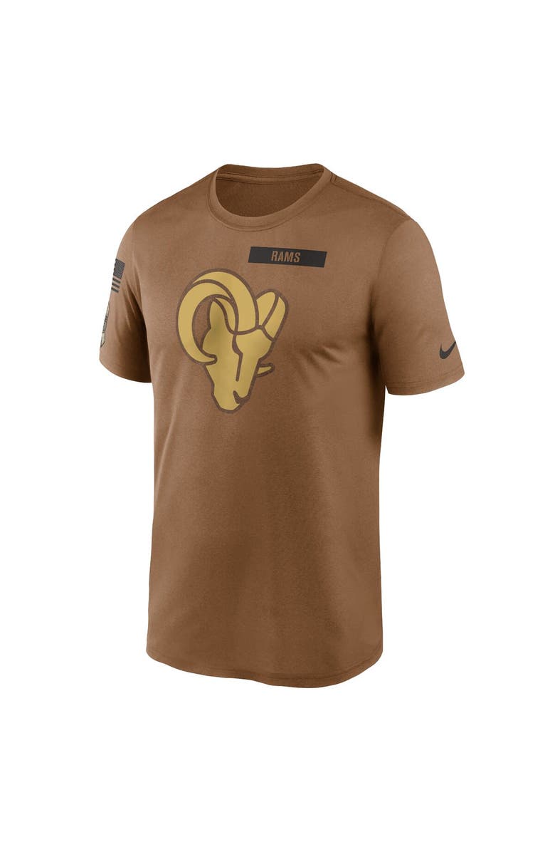 Nike Men's Nike  Brown Los Angeles Rams 2023 Salute To Service Legend Performance T-Shirt, Alternate, color, 