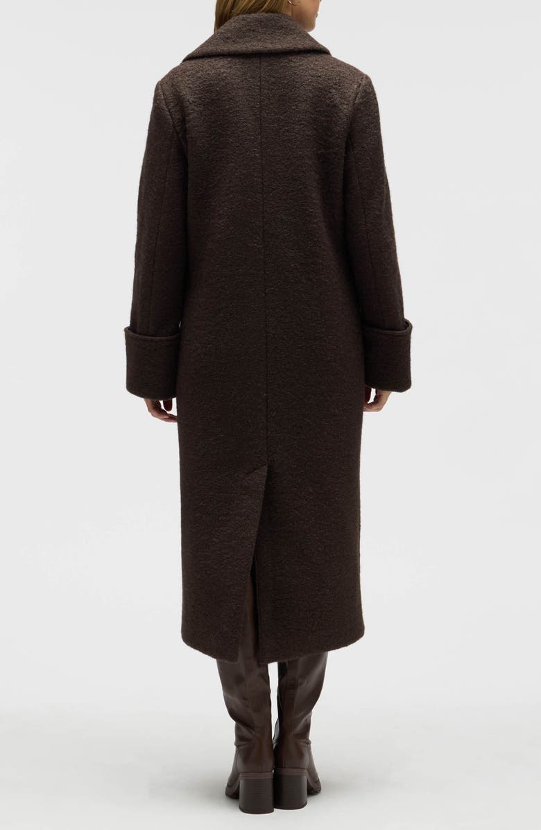 NVLT Bouclé Double Breasted Coat, Alternate, color, Espresso