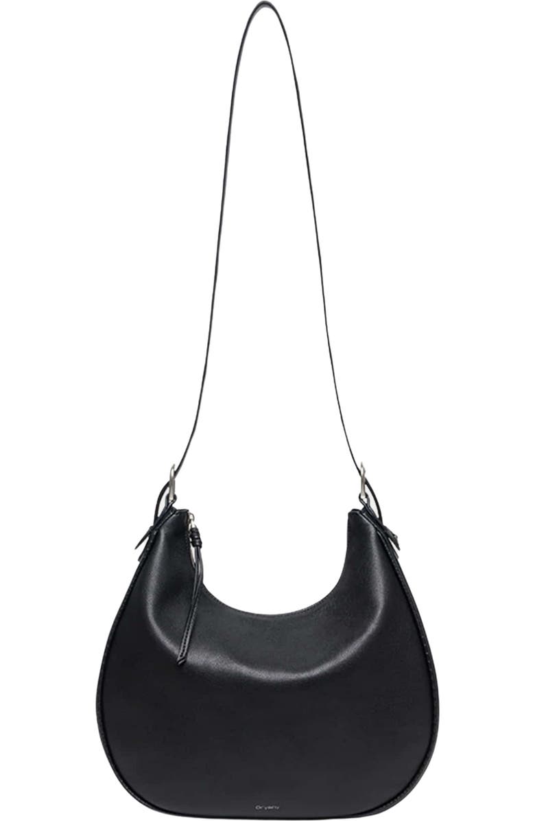 Oryany Lauren Leather Shoulder Bag, Alternate, color, Black