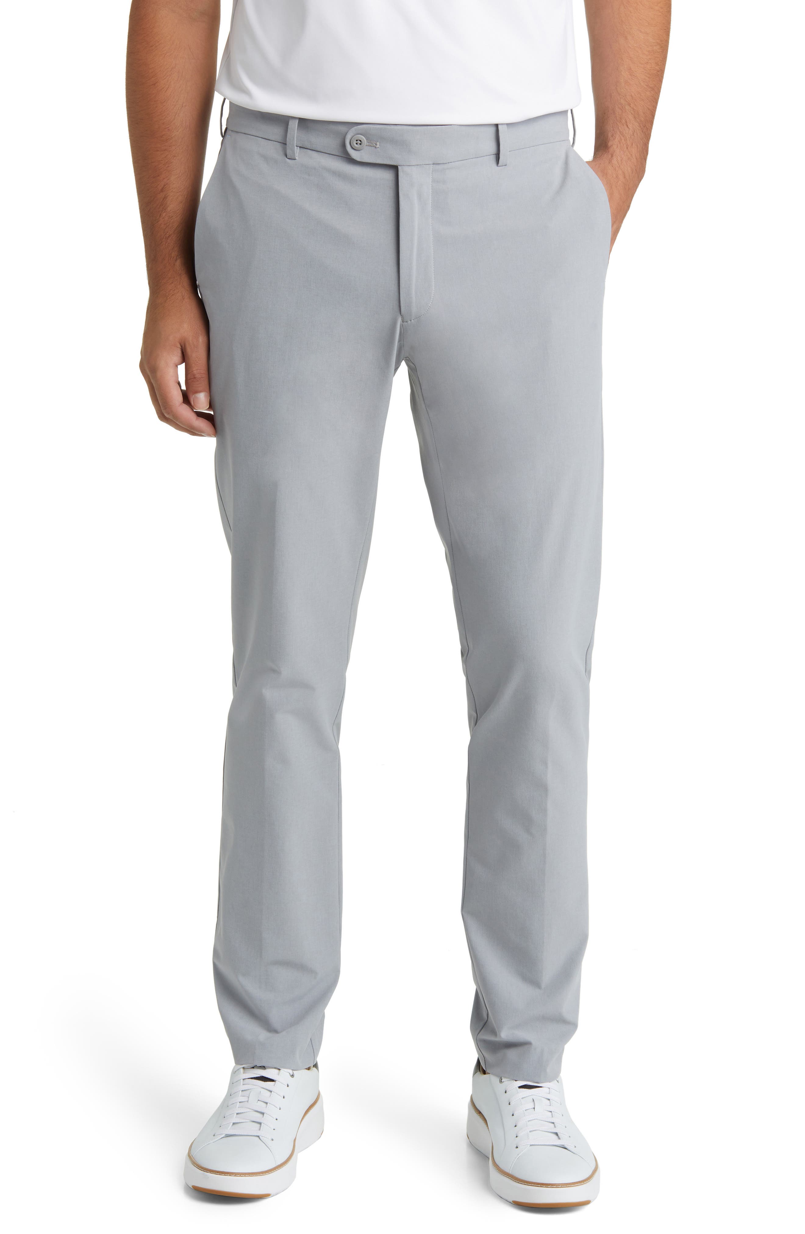 Peter Millar Men's Crown Crafted Surge Performance Flat Front Trousers