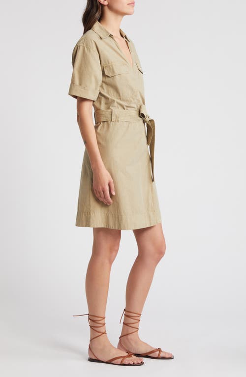 Rails Collared Wrap Dress In Olive