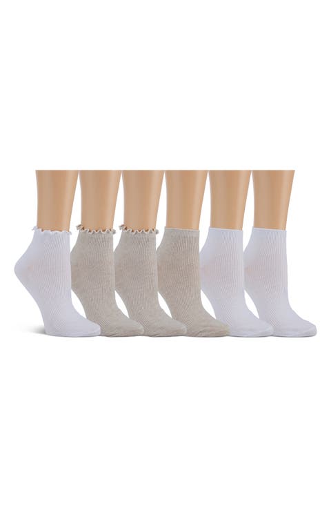 6-Pack Quarter Length Socks